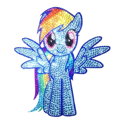 My Little Pony Rainbow Dash Crystal Studded Decal